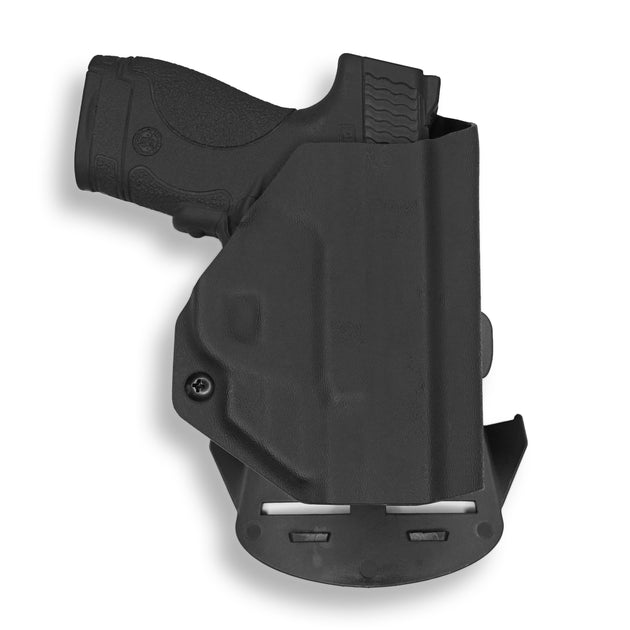 Smith & Wesson M&P Shield with Crimson Trace LG-489 Laser OWB Holster