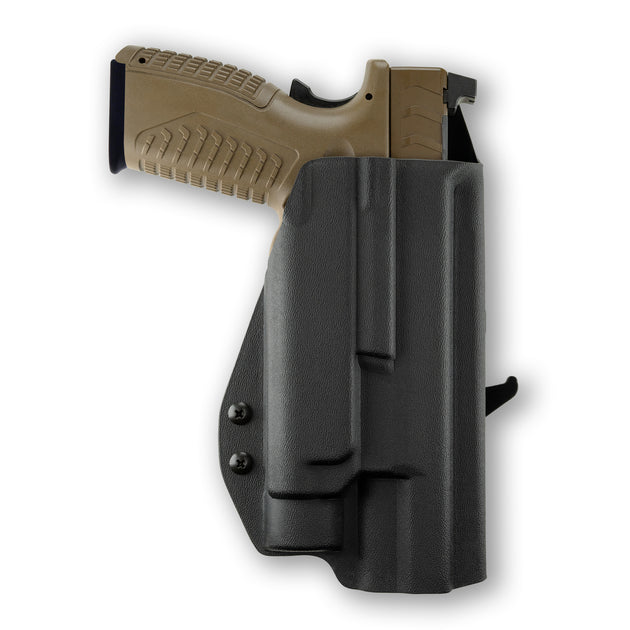 Springfield XD-M Elite 4.5" Full Size Threaded Barrel with Streamlight TLR-1/1S/HL Light OWB Holster