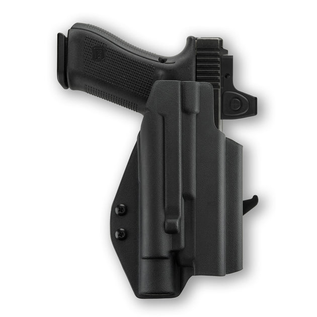 Glock 17 Gen 6 with Olight Valkyrie Turbo Light Red Dot Optic Cut OWB Holster