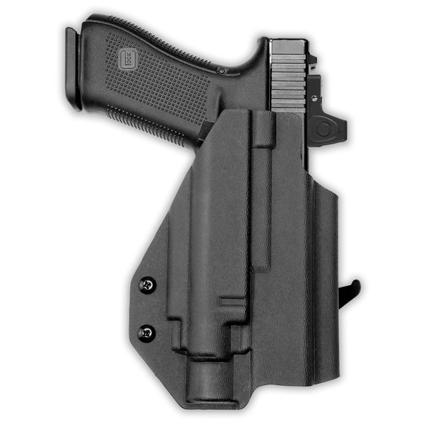 Glock 47 MOS with Olight Baldr Pro Light Red Dot Optic Cut OWB Holster