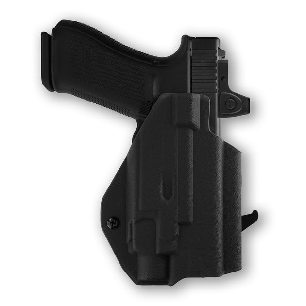Glock 23 Gen 1-4 MOS with Streamlight TLR-8 HL-X Light/Laser Red Dot Optic Cut OWB Holster