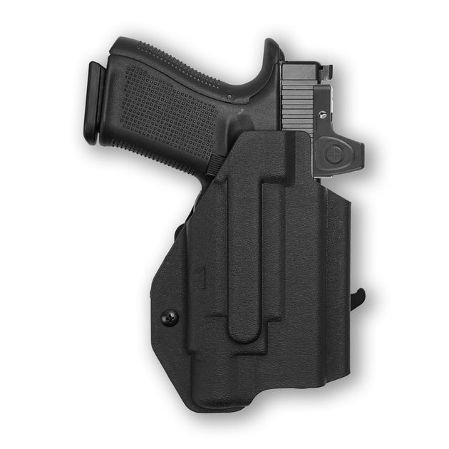 Glock 19 MOS with Streamlight TLR-3 Light Red Dot Optic Cut OWB Holster