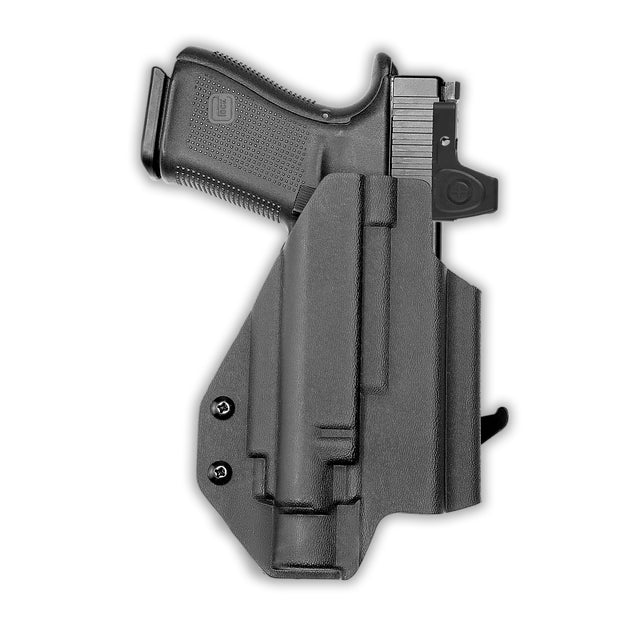 Glock 19 MOS with Olight Baldr Pro Light Red Dot Optic Cut OWB Holster