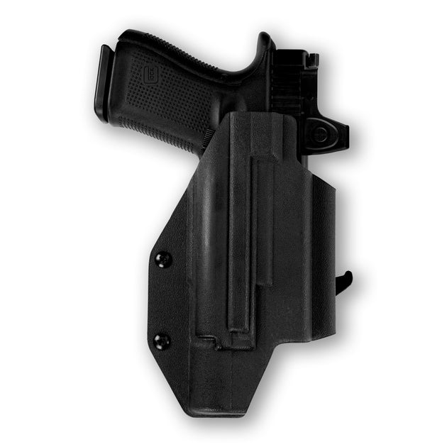 Glock 19 MOS with Surefire X300U-A Light Red Dot Optic Cut OWB Holster