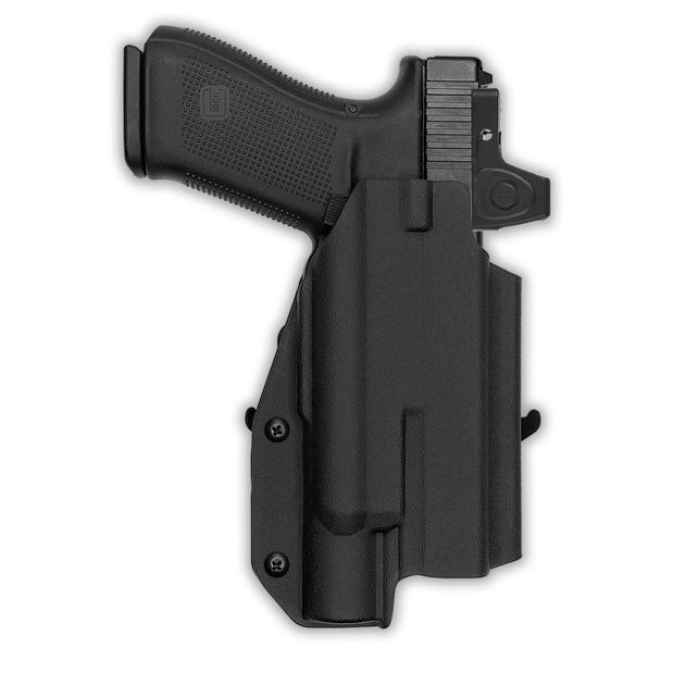 Glock 20 MOS with Surefire X300T-B Light Red Dot Optic Cut OWB Holster