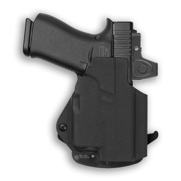 Glock 43 with Trigger Guard Streamlight TLR-6 Light/Laser Red Dot Optic Cut OWB Holster