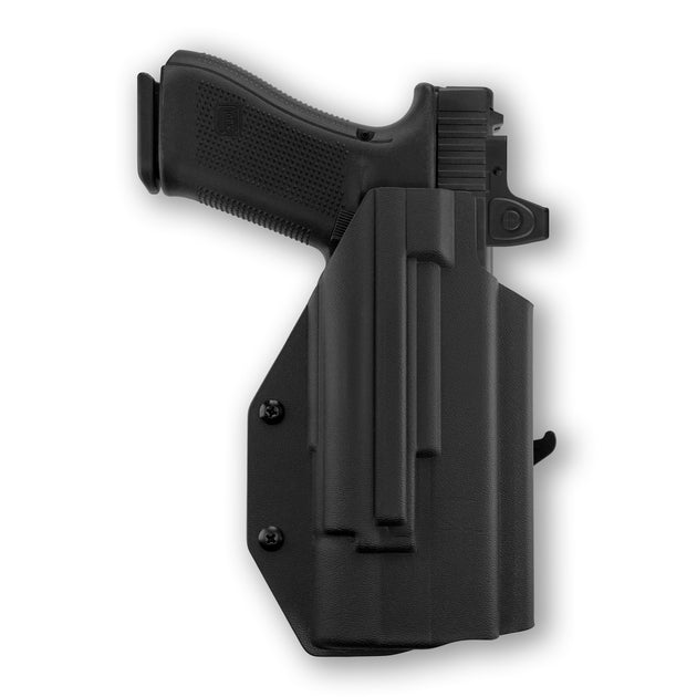 Glock 35 MOS with Surefire X300U-A Light Red Dot Optic Cut OWB Holster