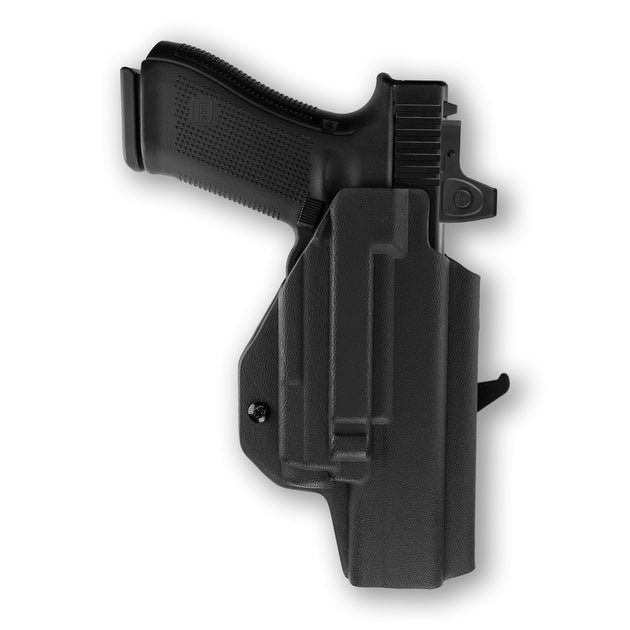 Glock 34 MOS with Olight Baldr S Light Red Dot Optic Cut OWB Holster