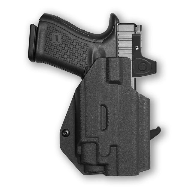 Glock 23 Gen 5 MOS with Streamlight TLR-8/8A Light/Laser Red Dot Optic Cut OWB Holster