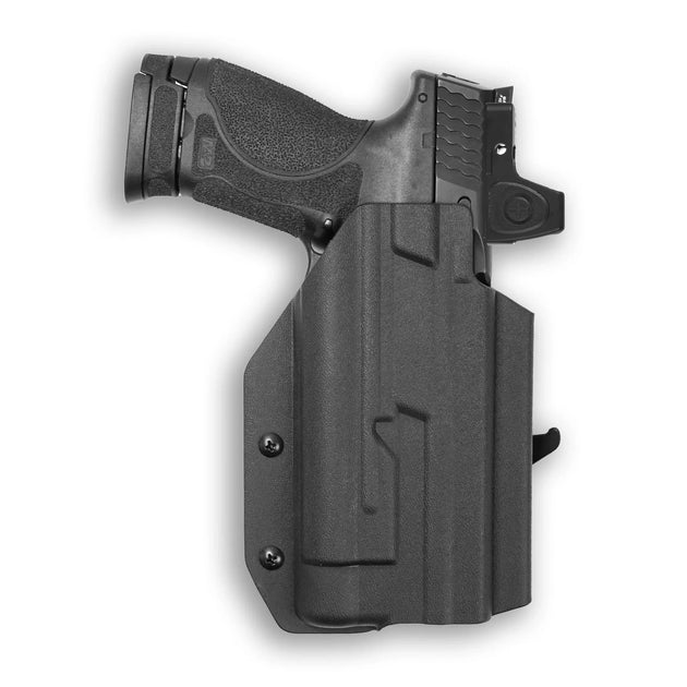Smith & Wesson M&P 9/40 5" Full Size Manual Safety with Streamlight TLR-1/1S/HL Light Red Dot Optic Cut OWB Holster