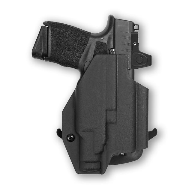 Springfield Hellcat with Streamlight TLR-7 Sub Light Red Dot Optic Cut OWB Holster