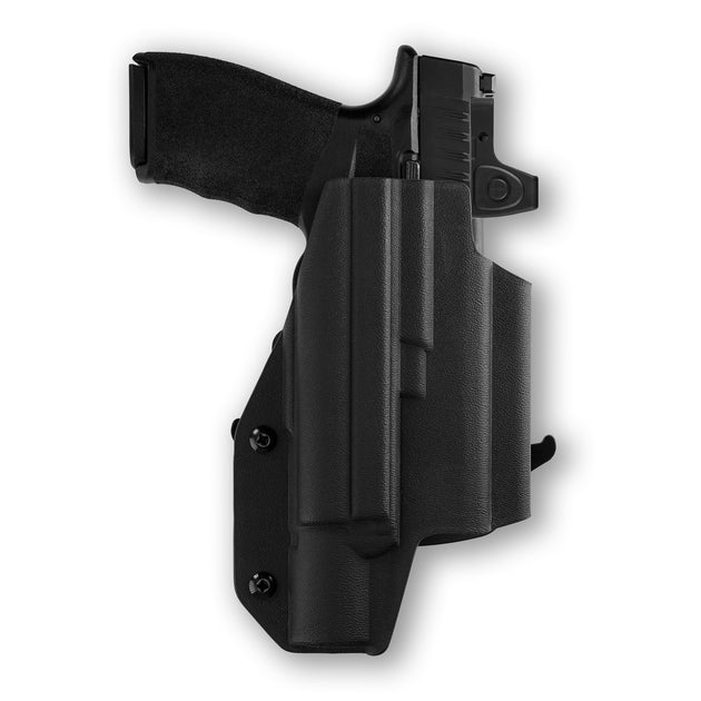 Springfield Hellcat Pro with Surefire X300U-A Light Red Dot Optic Cut OWB Holster