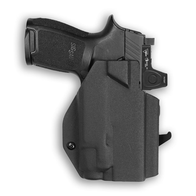 Sig Sauer P320C Manual Safety with Streamlight TLR-7/7A/7X Light Red Dot Optic Cut OWB Holster
