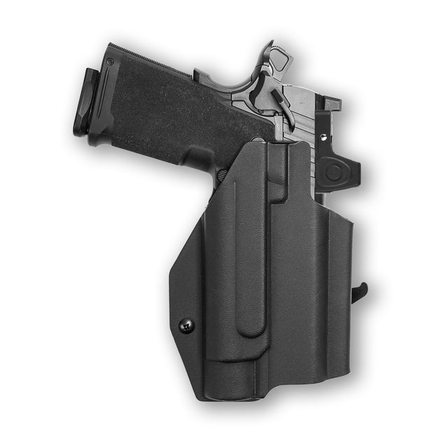 Springfield 1911 DS Prodigy AOS 5" with Streamlight TLR-1/1S/HL Light Red Dot Optic Cut OWB Holster