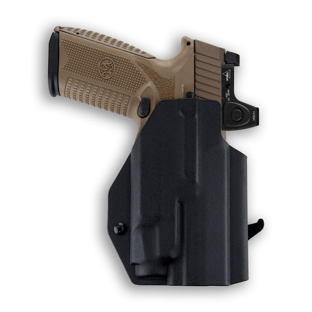 FN 545 MRD with Streamlight TLR-7/7A/7X Light Red Dot Optic Cut OWB Holster