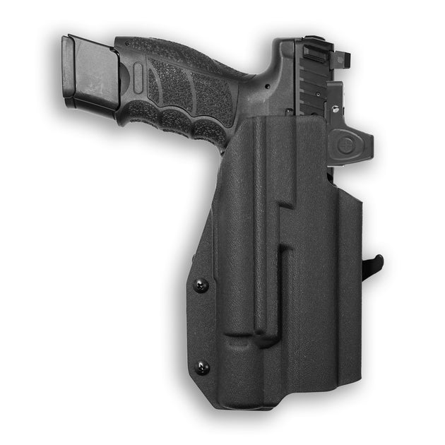 Heckler & Koch VP9L OR with Surefire X300U-A Light Red Dot Optic Cut OWB Holster