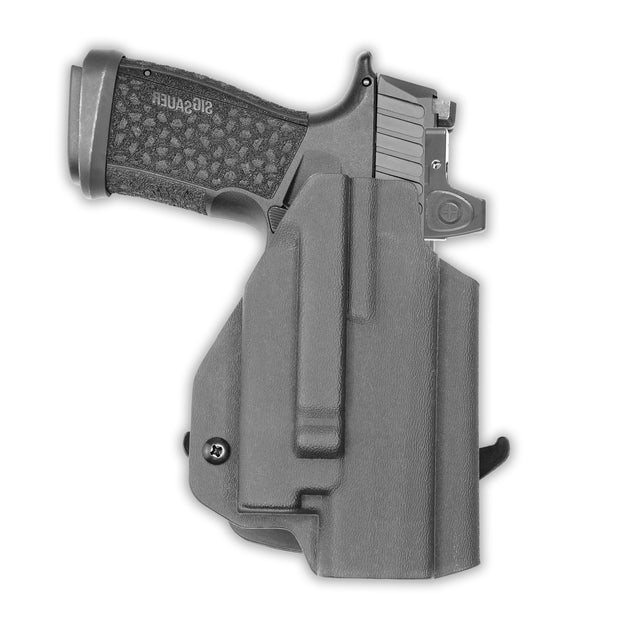 Sig Sauer P365-Fuse with Olight PL-Mini 2 Valkyrie Light Red Dot Optic Cut OWB Holster