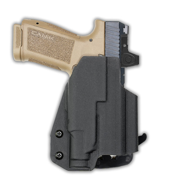 Canik METE MC9L with Streamlight TLR-7 Sub Light Red Dot Optic Cut OWB Holster