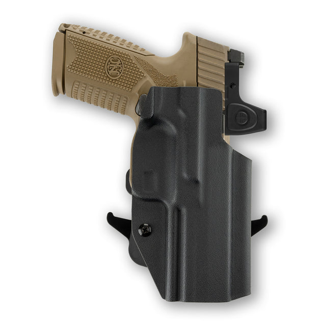 FN 509 Tactical Threaded Barrel Red Dot Optic Cut OWB Holster