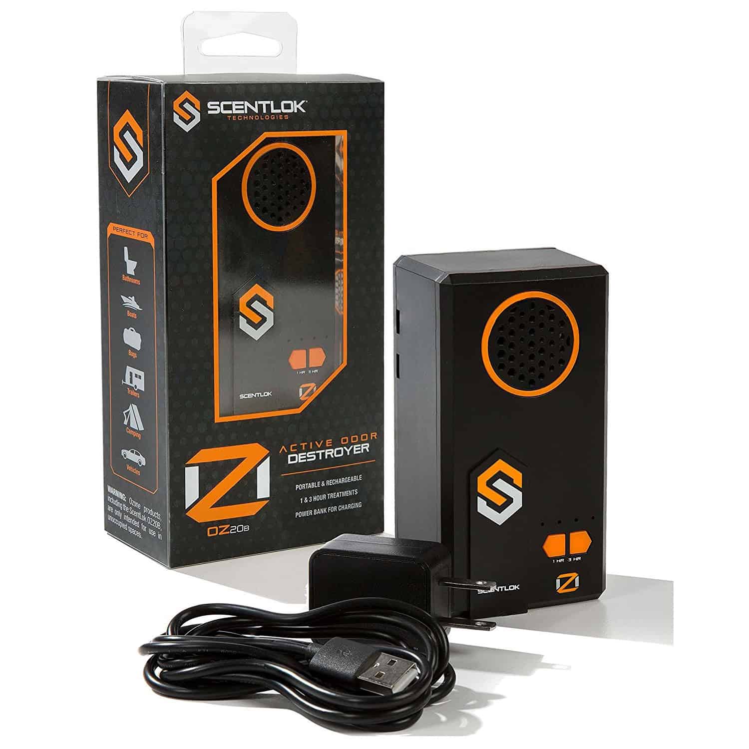 OZ ScentLok OZ20B Portable Ozone Deodorizer Active Odor Destroyer 82914