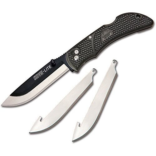 Outdoor Edge Onyx Lite EDC Replaceable Blade Pocket Knife 3″ Black OX-30C