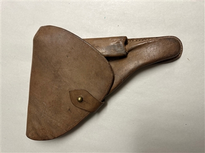LUGER P08 LEATHER HOLSTER FROM THE BULGARIAN POLICE