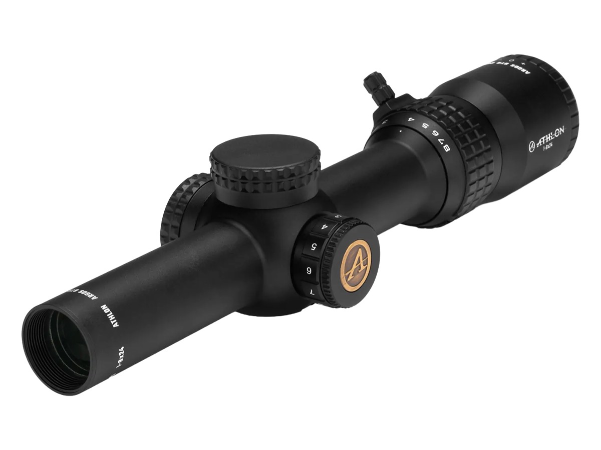 Athlon Optics 1-8x24 Argos BTR Gen3, SFP ATSR5 IR MOA Reticle, 1/4 MOA, 30mm Tube