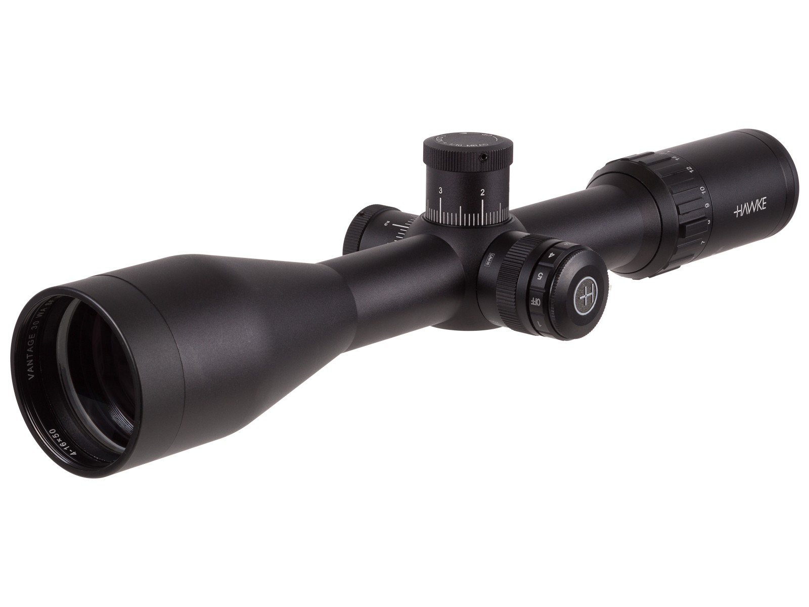 Hawke Vantage 30 WA SFP 4-16x50 Rifle scope IR SF, 10x1/2 Mil Dot, 1/10 MRAD, 30mm Tube