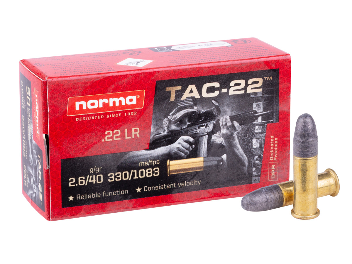 Norma .22 LR TAC-22, 40gr, 50ct