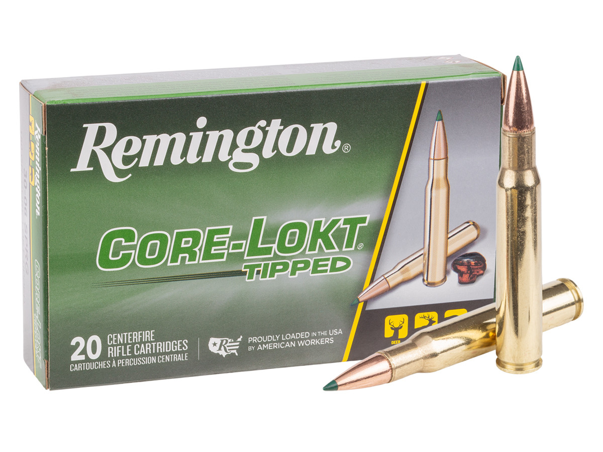 Remington .30-06 Springfield Core-Lokt Tipped, 180gr, 20ct