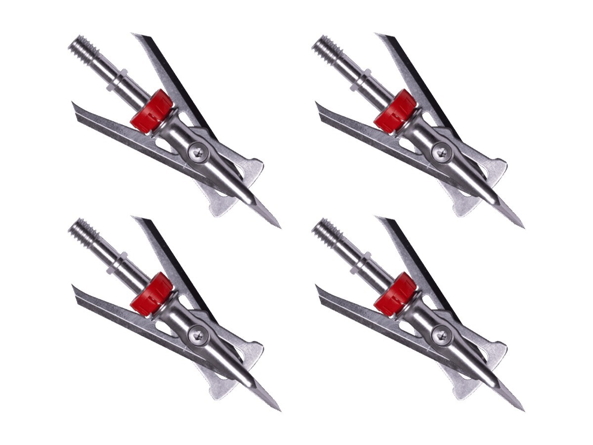 Rage Hypo 2 Crossbow Expandable 100 Grain Broadhead, 4 Pack