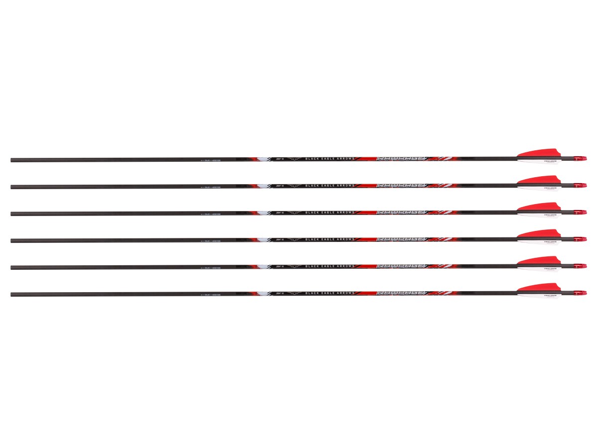 Black Eagle Rampage 300 Spine Arrows, 6 Pack