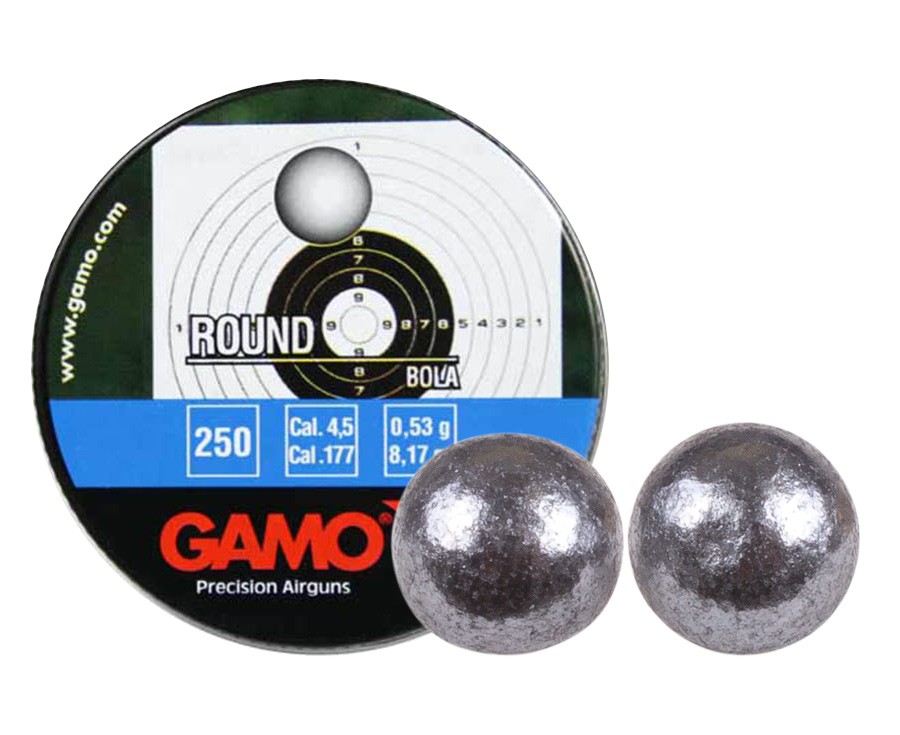 Gamo .177 Cal, 8.17 Grains, Round Lead Balls, 250ct
