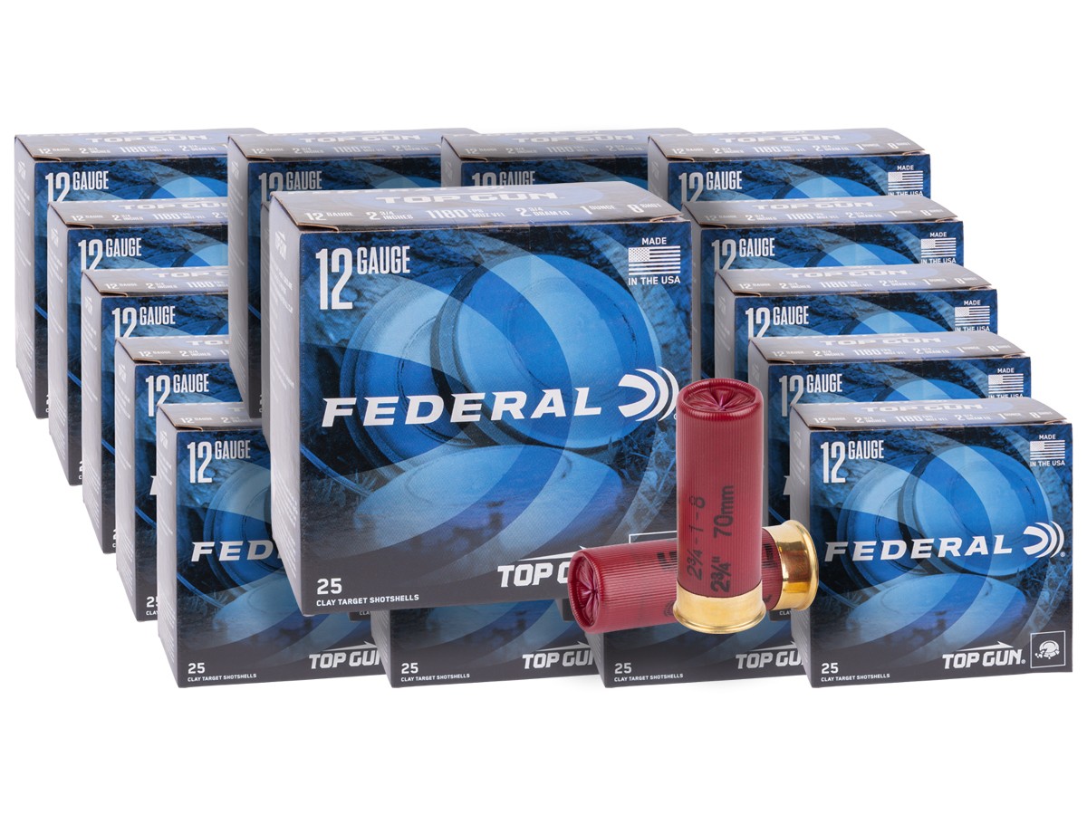 Federal 12GA Top Gun 1oz, 8 Shot, 1180 FPS, 500ct