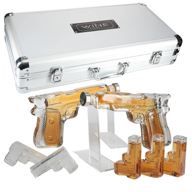 Pistol Whiskey Decanter & Shot Glasses
