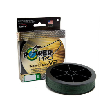 Shimano PowerPro SSV2 Braided Fishing Line – 15 lb Test, 150 Yard Moss Green