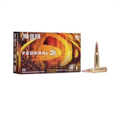 Federal Fusion 7mm-08 Remington 140 Grain Soft Point Ammunition - 20 Rounds