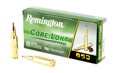 Remington, CORE-LOKT, TIPPED, 300 Winchester Short Magnum, 150 Grain, Polymer Tip, 20 Round Box