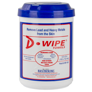 D-Wipe Towels 8x150 Count Canisters