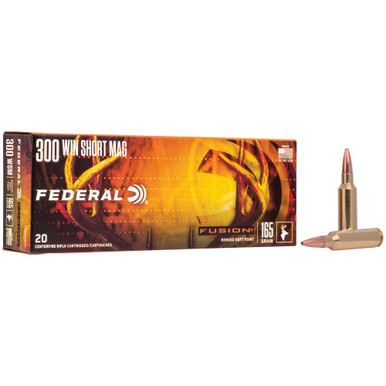Federal Fusion .300 Winchester Short Magnum 165 Grain Soft Point Ammunition - 20 Rounds