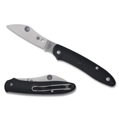 2.74" Black Spyderco Roadie XL Lightweight