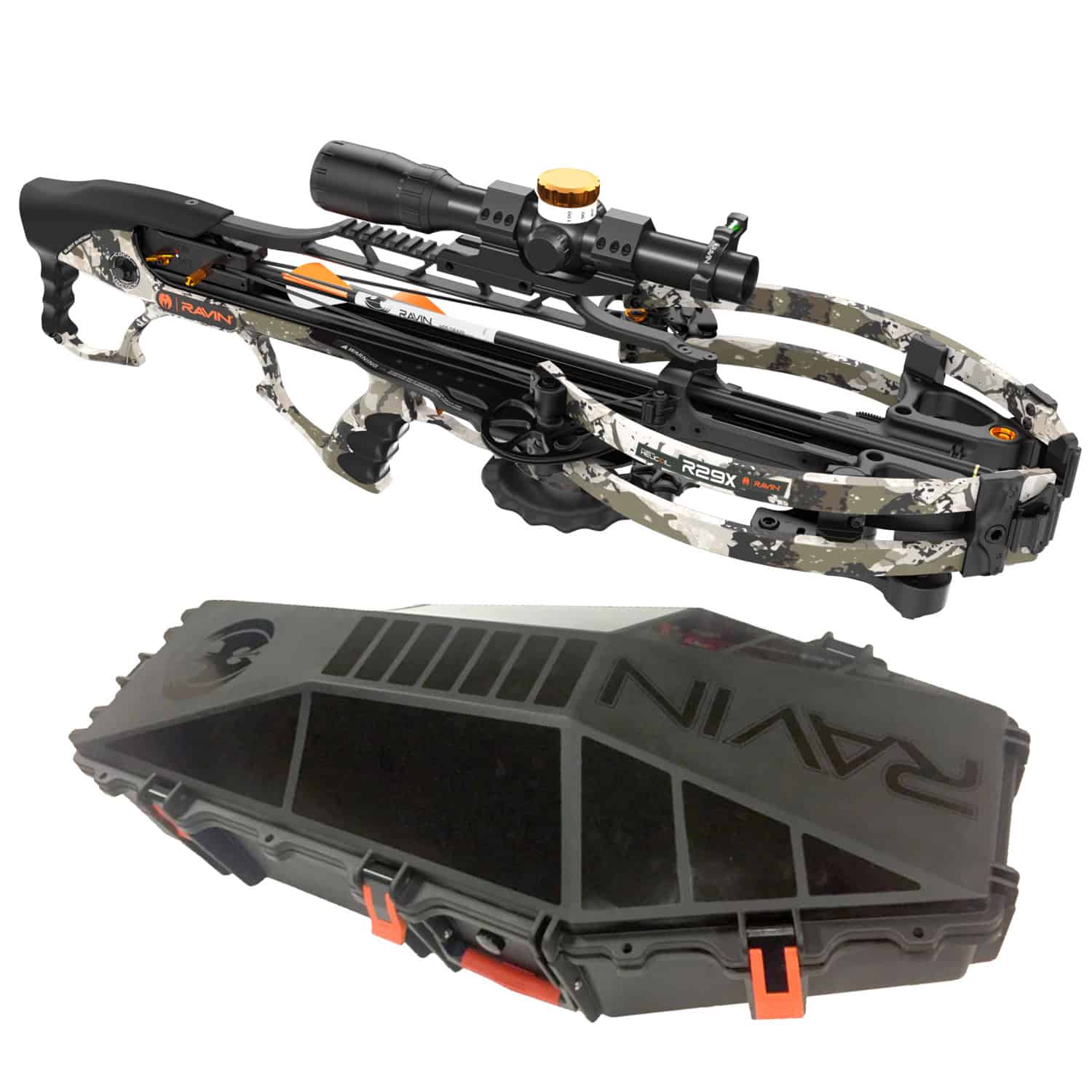 Ravin R29X Sniper XK7 Crossbow Package | Camo, 450fps, Free Hard Case, Fully Assembled