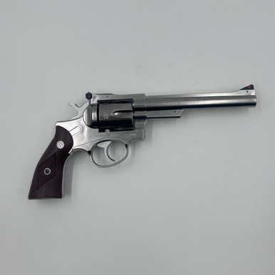 Reproduction of a Ruger Security Six (nickle plated)