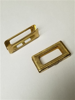 ORIGINAL ITALIAN ARMY ISSUE CARCANO RIFLE BRASS STRIPPER CLIPS. SET OF 2 PIECES.