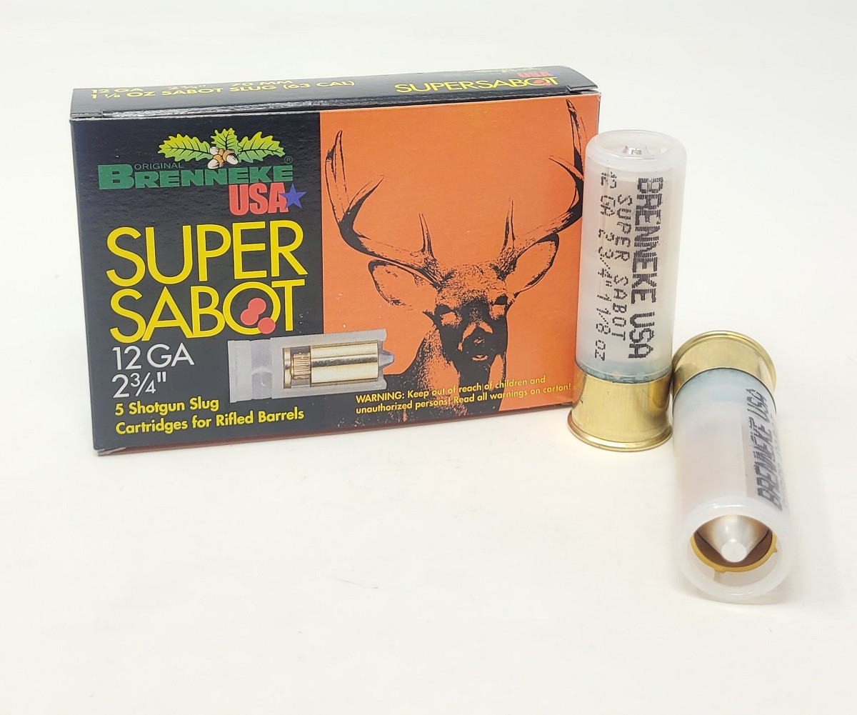 Brenneke USA 12 Gauge Ammunition Super Sabot SL122SUS 2-3/4″ Sabot Slug 1-1/8oz 1407fps 5 Rounds