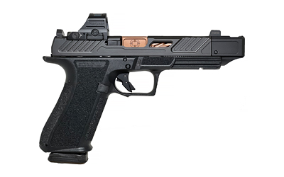 Shadow Systems, DR920 Elite, Striker Fired, Semi-automatic, Polymer Frame Pistol, Fullsize, 9MM, 4.8″ Bronze Spiral Fluted Barrel with Integrated Compensator