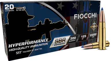 Fiocchi Hyperformance 300 Blackout 125gr, Super Shock Tip, 20rd Box