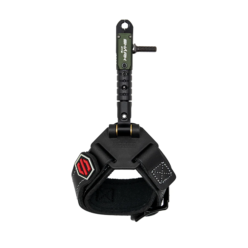 Scott Archery Release Shark RTS Double Jaw Buckle Strap Black 1009BS-GR
