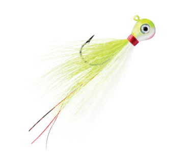 Rapala Bucktail Jig Chartreuse/White