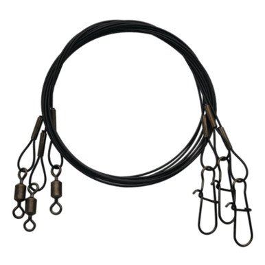Eagle Claw 12″ Black Steel Leader